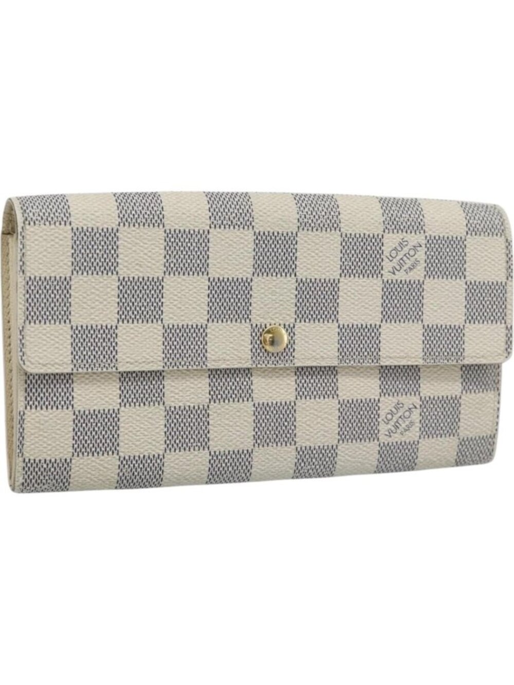LOUIS VUITTON Damier Azur Portefeuille Sarah Long Wallet N63208